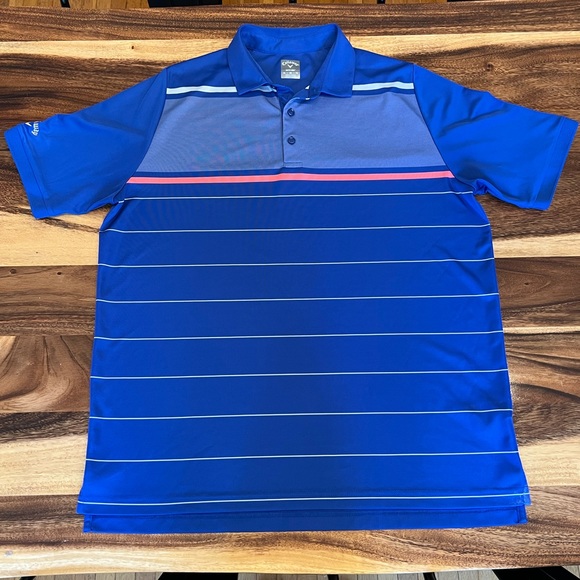 Other - Callaway Golf Polo Men’s Opti-Dri XL Blue NEW Short Sleeve